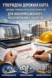 Утверждена Дорожная карта перехода строительства на отечественное ПО для информационного моделирования объектов
